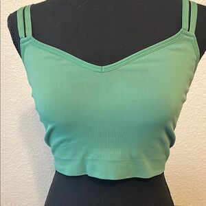 Cacique Green Crop Fitted Camisole (Bralette)
